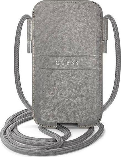 Picture of Etui na tablet Guess Guess Torebka GUPHLPSASBGR 6,7" szary/grey Saffiano Strap