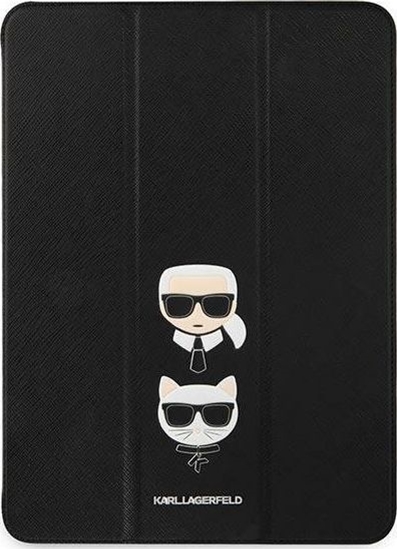 Picture of Etui na tablet Karl Lagerfeld Etui Karl Lagerfeld KLFC12OKCK Apple iPad Pro 12.9 2021 (5. generacji) Book Cover czarny/black Saffiano Karl &Choupette