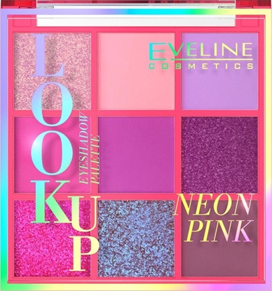 Attēls no Eveline EVELINE_Look Up Neon Pink paleta 9 cieni do powiek 10,8g