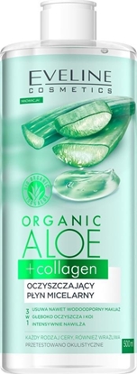 Изображение Eveline EVELINE_Organic Aloe+Collagen płynne płatki pod oczy redukujące cienie i opuchnięcia 20ml