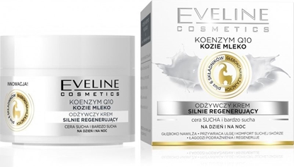 Изображение Eveline Koenzym Q10 kozie mleko odżywczy krem silnie regenerujący na dzień i na noc 50ml