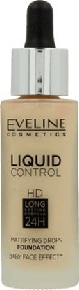 Attēls no Eveline Liquid Control HD Podkład do twarzy z dropperem nr 015 Light Vanilla 32ml