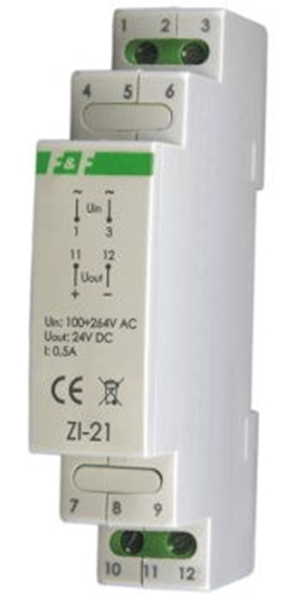 Picture of F&F Zasilacz impulsowy 100-264VAC/DC/24VDC 12W 0,5A (ZI-21)