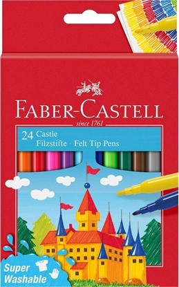 Attēls no Faber-Castell Flamastry Zamek 24 kolory FABER CASTELL