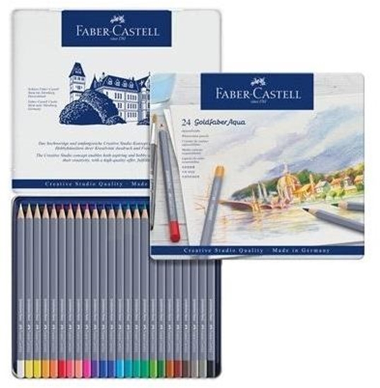 Picture of Faber-Castell Kredki akwarelowe Goldfaber 24 kol. (114624)