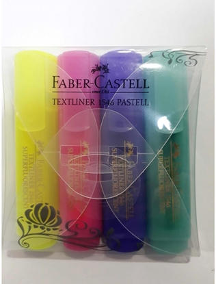 Изображение Faber-Castell Zakreślacz 1546 pastelowe 4 kolory (154610 FC)