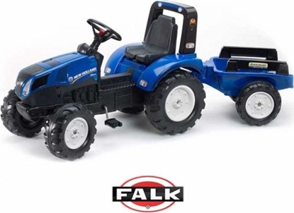 Изображение Falk FALK Duży Traktor z przyczepką New Holland