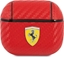 Attēls no Ferrari Ferrari FESA3CARE AirPods 3 cover czerwony/red On Track PU Carbon () - FER000515