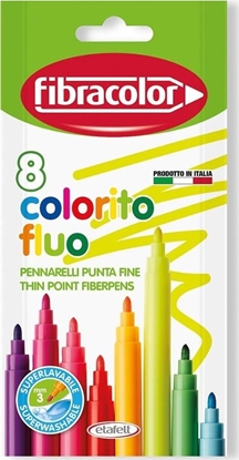 Attēls no Fibracolor Pisaki Colorito Fluo 8 kolorów FIBRACOLOR