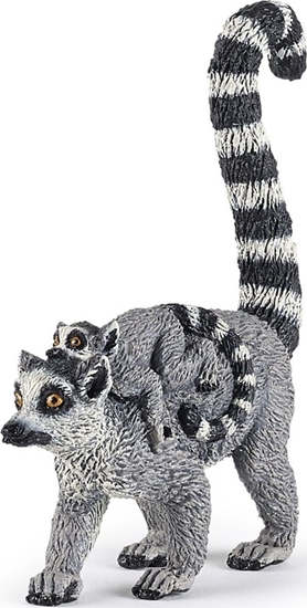 Изображение Figurka Papo Lemur z młodym