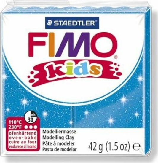 Picture of Fimo Masa plastyczna termoutwardzalna Kids brokatowa niebieska 42g