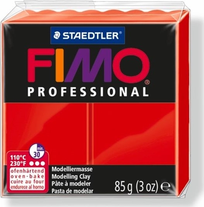 Изображение Fimo Masa plastyczna termoutwardzalna Professional czerwona 85g