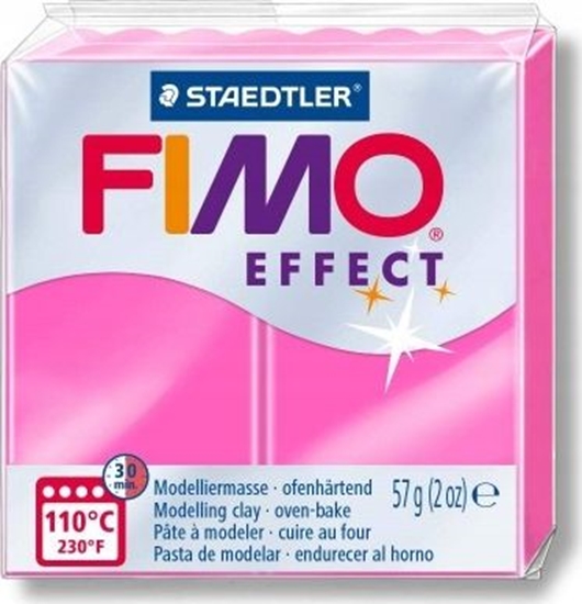 Изображение Fimo Masa termoutwardzalna Kostka neon różowy 57g