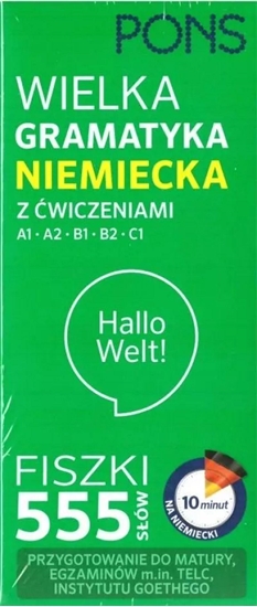 Picture of Fiszki 555. Wielka gramatyka niemiecka z ćw. A1/C1