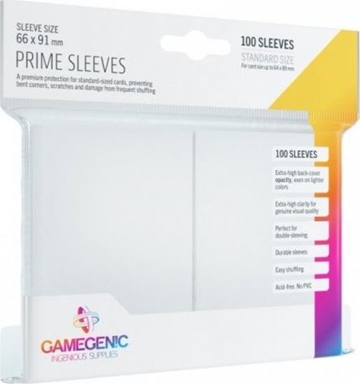 Изображение Gamegenic Gamegenic: Prime CCG Sleeves (66x91 mm) - White, 100 sztuk