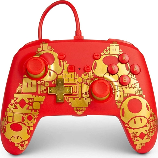 Изображение Pad PowerA przewodowy Super Mario Golden M (1516987-01)