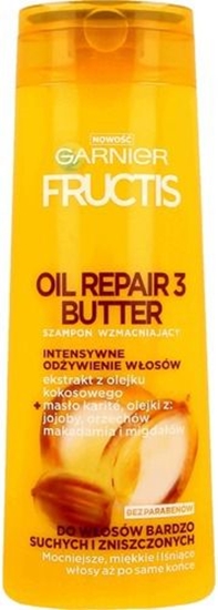 Picture of Garnier New Fructis Oil Repair 3 Butter szampon do włosów suchych i zniszczonych 400ml