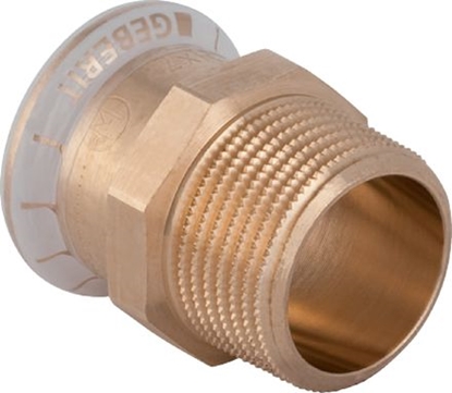 Attēls no Geberit Złączka przejściowa Mapress Kupfer GZ 15mm x 1/2" (61704)