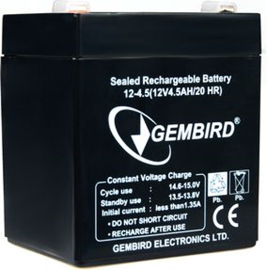 Изображение Gembird Akumulator 12V/4.5Ah (BAT-12V4.5AH)