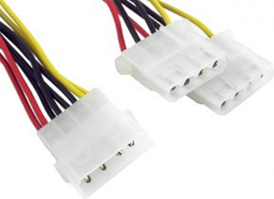 Picture of Gembird Molex - Molex x2, 0.15m, Wielokolorowy (CCPSU1)