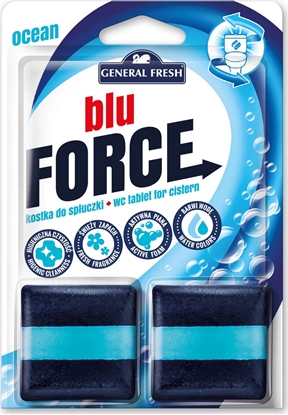 Attēls no General Fresh GENERAL FRESH FORCE Blue Morska 2x 50g - kostka do spłuczki WC