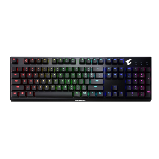 Изображение Gigabyte AORUS K9 Optical keyboard USB Black