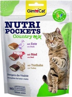 Изображение Gimcat Gimcat Nutri Pockets 150g Country Mix