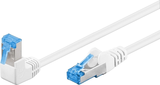 Picture of Goobay GOOBAY Patchcord S/FTP Kat. 6A Prosty / Kątowy 90 Biały 10m