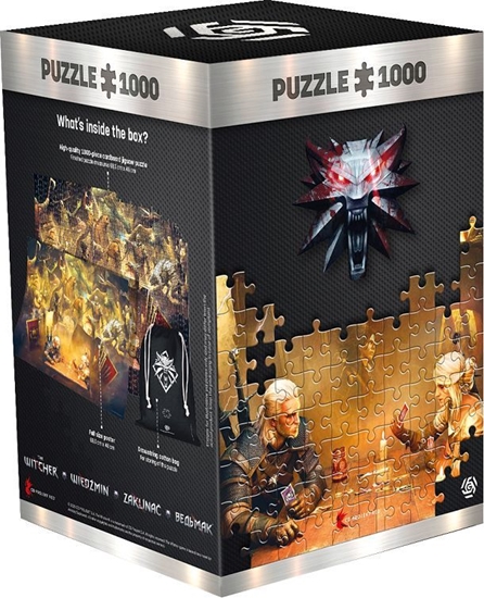 Изображение Good Loot Puzzle 1000 elementów The Witcher (Wiedźmin): Playing Gwent