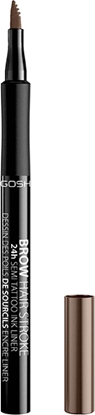 Изображение Gosh Gosh Brow Hair Stroke precyzyjny pisak do stylizacji brwi 002 Grey Brown