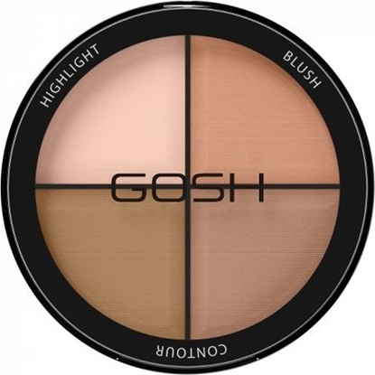 Изображение Gosh GOSH_Highlight Blush Contour 4in1 paleta do konturowania 001 Light 15g