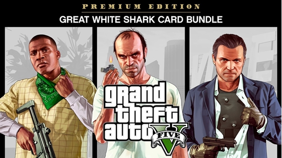 Изображение Grand Theft Auto V: Premium Online Edition & Great White Shark Card Bundle Xbox One, wersja cyfrowa