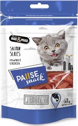 Изображение Hau&Miau Pausesnack przysmak dla kota, kawałki łososia 60g