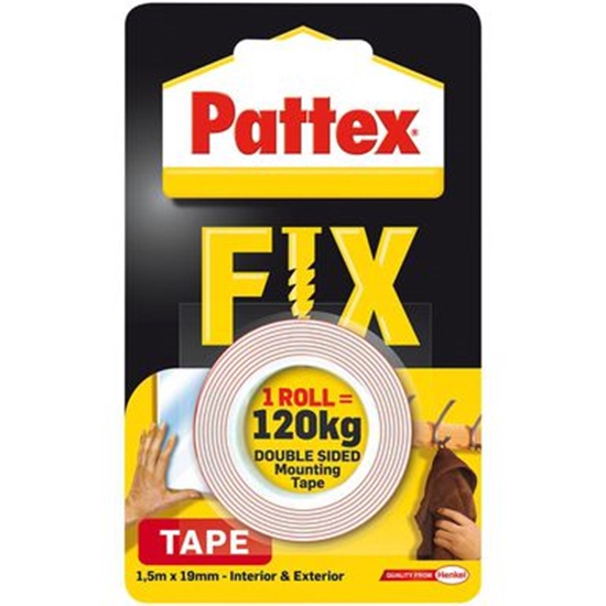 Picture of Henkel Pattex Taśma naprawcza FIX 120 kg dwustronna 1,5m x 19mm (1486524)