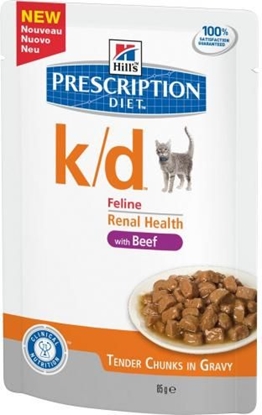 Attēls no Hills  Prescription Diet k/d Feline Wołowina saszetka 85g