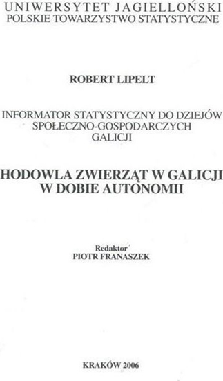 Изображение Hodowla zwierząt w Galicji w dobie autonomii