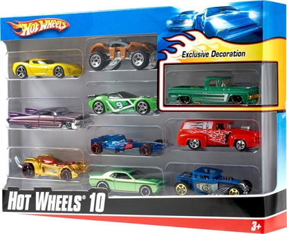 Attēls no Hot Wheels Dziesięciopak 1:64 (54886)