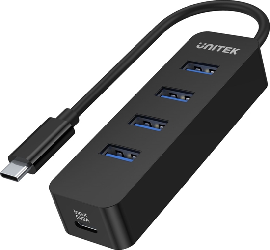 Изображение HUB USB-C; 4x USB-A 3.1; Aktywny; 10W; H1117B 