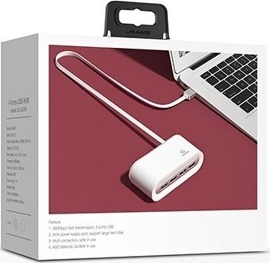 Изображение HUB USB Usams US-SJ238 4x USB-A 2.0 (SJ238FX01)