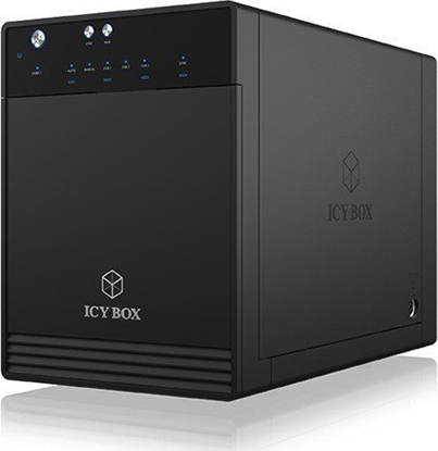 Изображение ICY BOX IB-3740-C31 HDD/SSD enclosure Black 2.5/3.5"