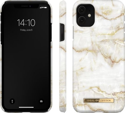 Изображение iDeal Of Sweden iDeal of Sweden Fashion - etui ochronne do iPhone 11/XR (Golden Pearl Marble)