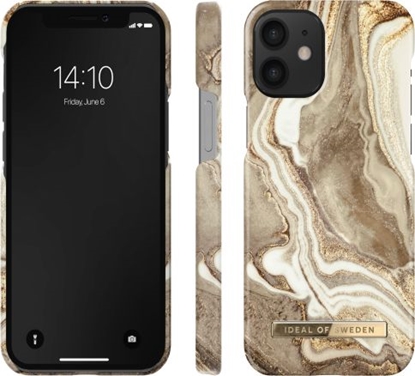 Изображение iDeal Of Sweden iDeal of Sweden Fashion - etui ochronne do iPhone 12/12 Pro (Golden Sand Marble)