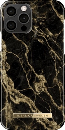 Изображение iDeal Of Sweden iDeal of Sweden Fashion - etui ochronne do iPhone 12/12 Pro (Golden Smoke Marble)