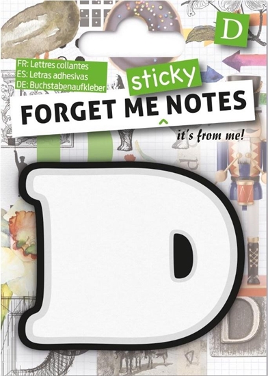 Picture of IF Forget me sticky notes kart samoprzylepne litera D