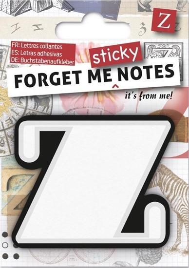 Изображение IF Forget me sticky notes kart samoprzylepne litera Z