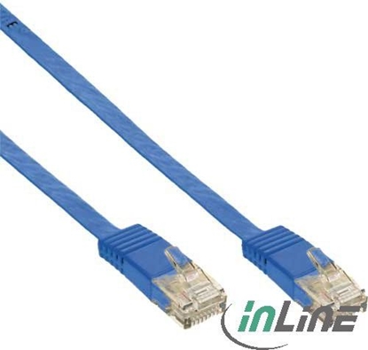 Picture of InLine 1m - kabel sieciowy U/UTP - 1000 Mbit - Cat.6 - RJ45 - blau (71601B)