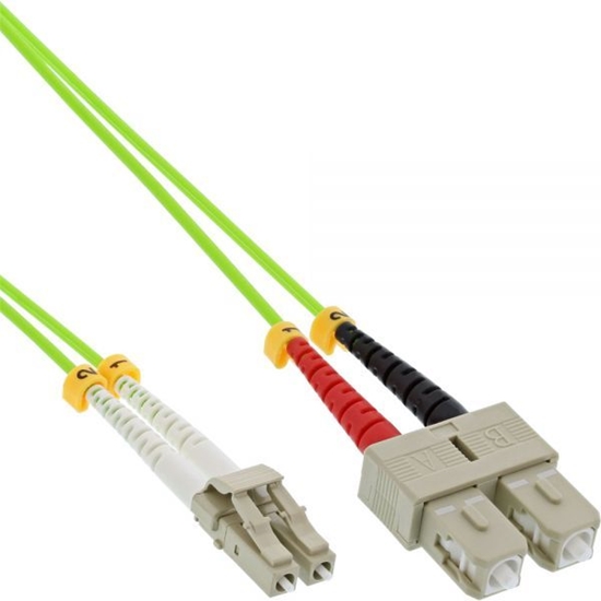 Picture of InLine Patchcord światłowodowy Duplex LC/SC, 50/125µm, OM5, 1m (88641Q)