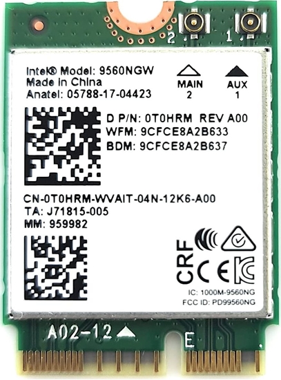 Picture of Intel 9560.NGWG network card 1730 Mbit/s