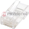 Picture of Intellinet RJ45 Modular Plugs, Cat6, UTP, 2-prong, for stranded wire, 15 µ gold plated contacts, 100 pack