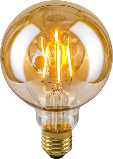 Изображение Italux Bursztynowa żarówka edison E27 4W ciepła Italux ledowa LDS-G95-A